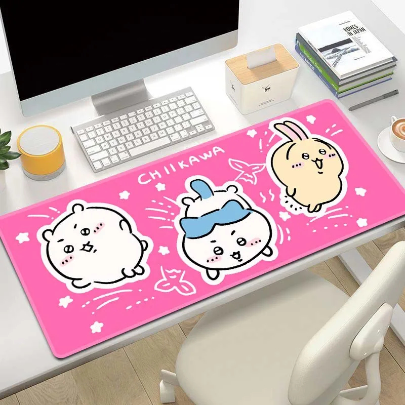 Gaming Accessories For Free Fire - Chiikawa Trio Jump Themed Large Desk