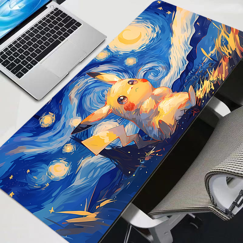 Video Gaming Accessories - Mouse Pad Large P-Pikachu Rubber PC