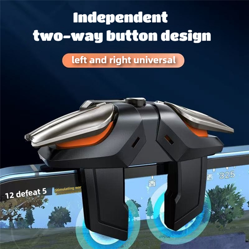Gaming Accessories For Free Fire - ABUO-Alloy 6 Finger Pulse Auto Fire