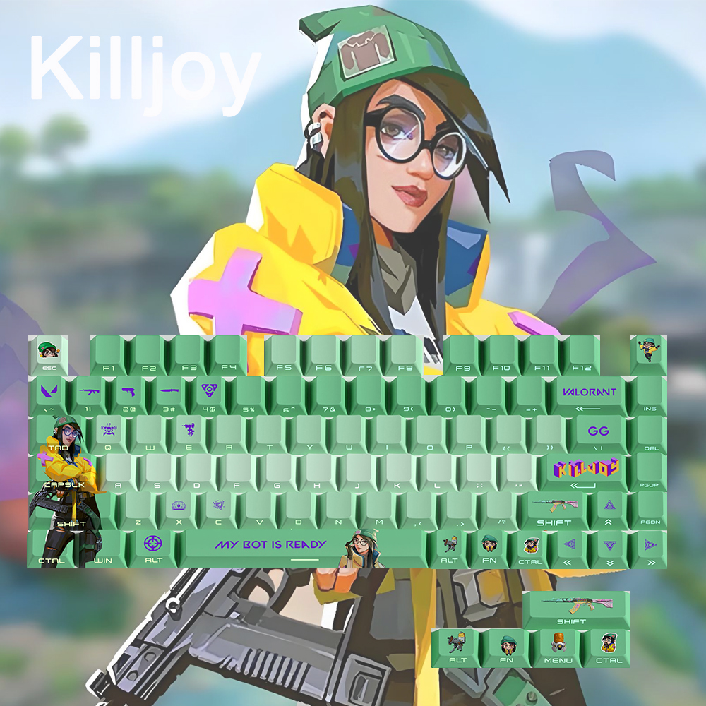 Keycaps Valorant Killjoy Gekko - Omen Gaming Accessories review and price