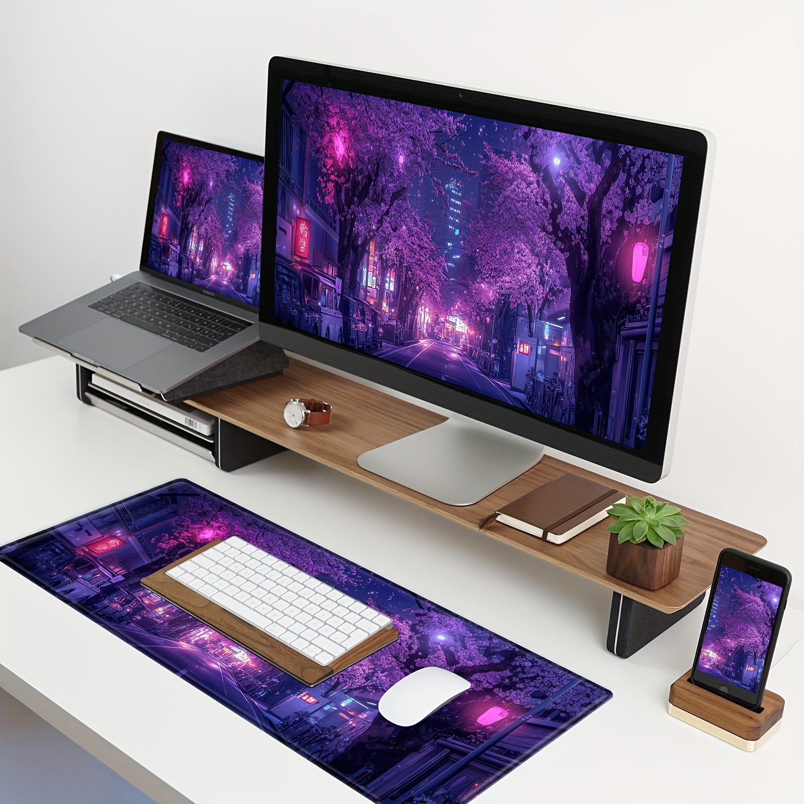 Mouse Pad Japanese Street Purp - Gaming Accessories Officeworks review and price