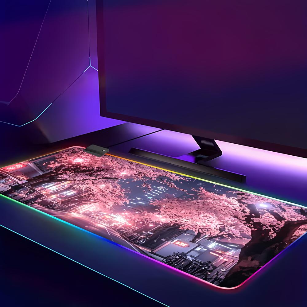 RGB Mouse Pad Japanese Street  - Gaming Accessories Officeworks review and price