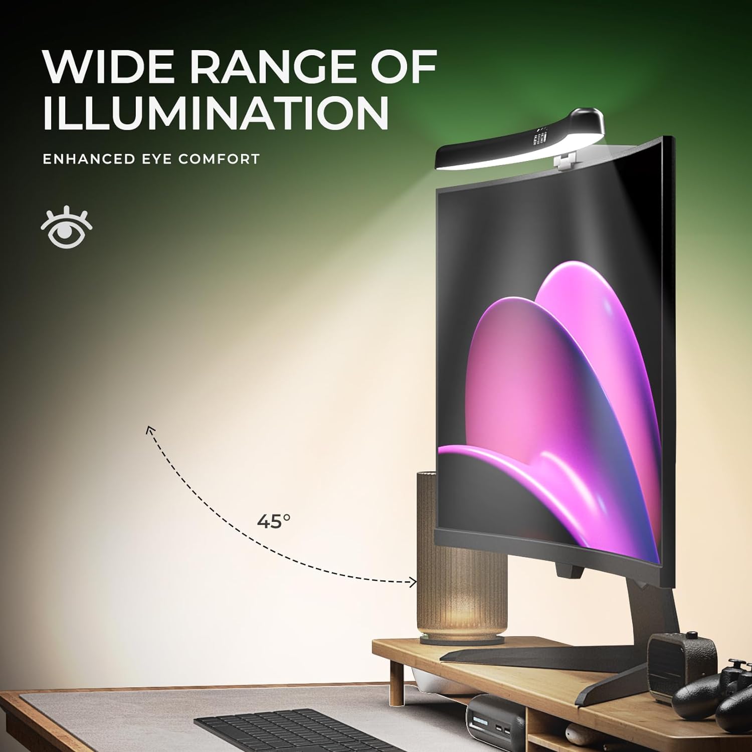 Curved Monitor Light Bar 3 Col - Monitor Light Bar review and price