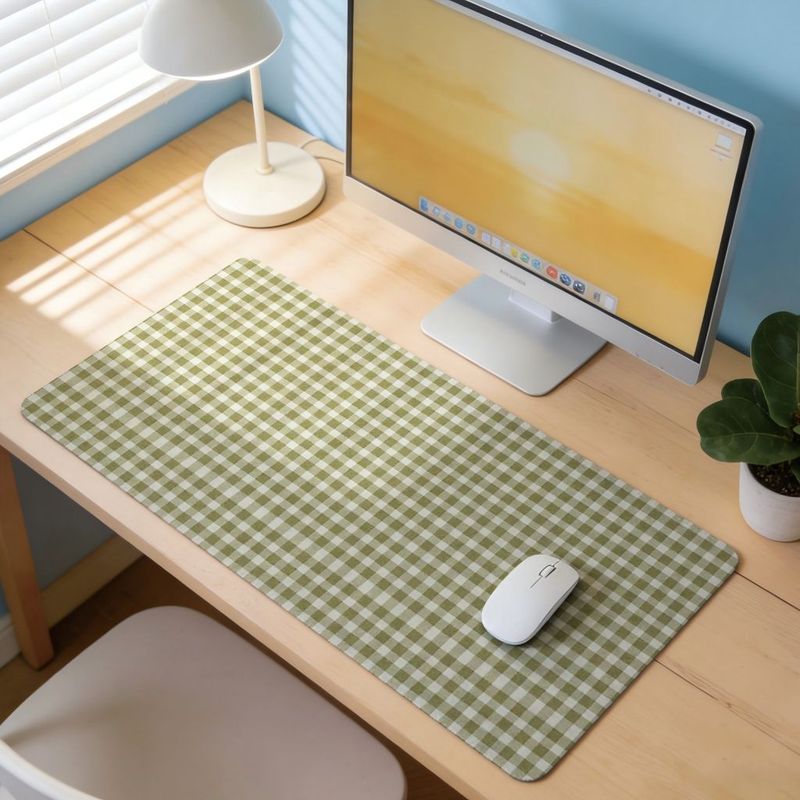 Olive Green Check Design Mouse - Gaming Accessories Officeworks review and price