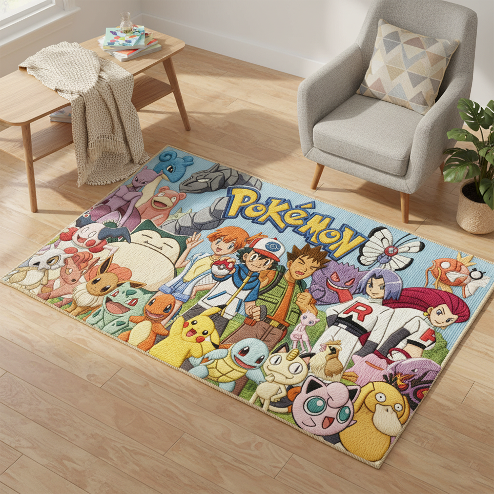 Pokemon Anime Rug: Gotta Catch - Gaming Accessories For Kids review and price