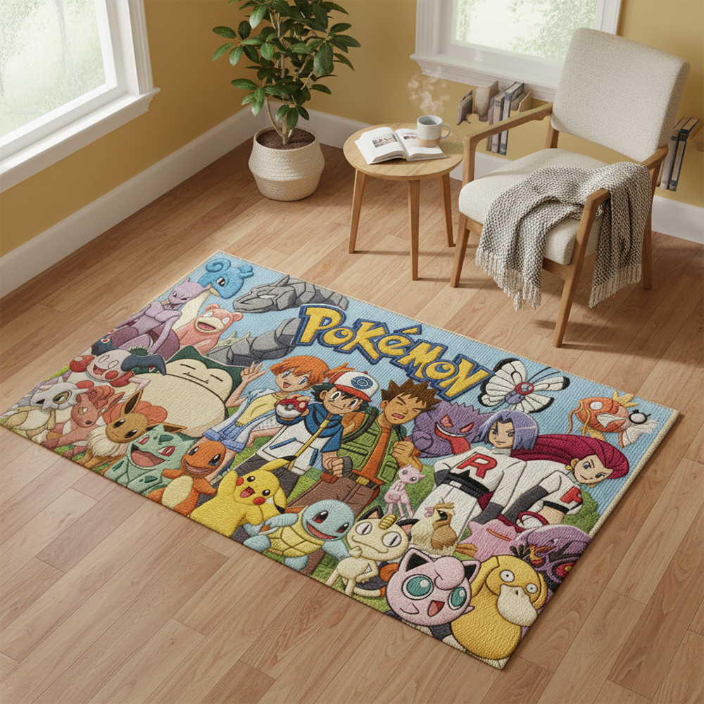 Pokemon Anime Rug: Gotta Catch - Gaming Accessories For Kids review and price